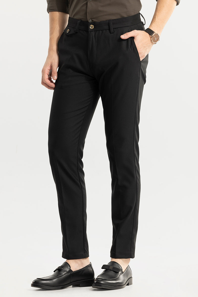 Buy Karl Lagerfeld Women Black Solid Punto Pants Online - 810827 | The  Collective
